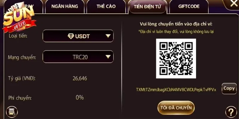 Nạp Tiền Sunwin - Giao Dịch Thần Tốc, An Toàn Tuyệt Đối 3 Sunwin Tìm hiểu cách nạp vốn qua ví điện tử