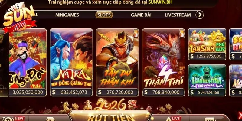 Ưu điểm của sảnh slotgame Sunwin bạn nên biết